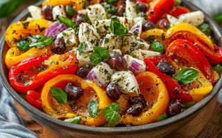 Как печёный перец влияет на вкусовой баланс греческого салата