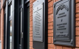 Как правильно подобрать размер и форму фасадной таблички для разных типов зданий