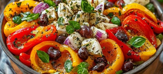 Как печёный перец влияет на вкусовой баланс греческого салата