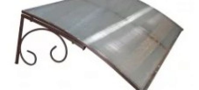 Достоинства козырьков из поликарбоната