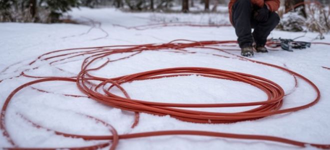 Греющий кабель зимой: где он действительно необходим