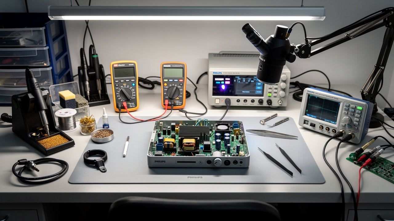 Ошибки питания и короткие замыкания: почему ремонт электроники Philips требует профильного подхода